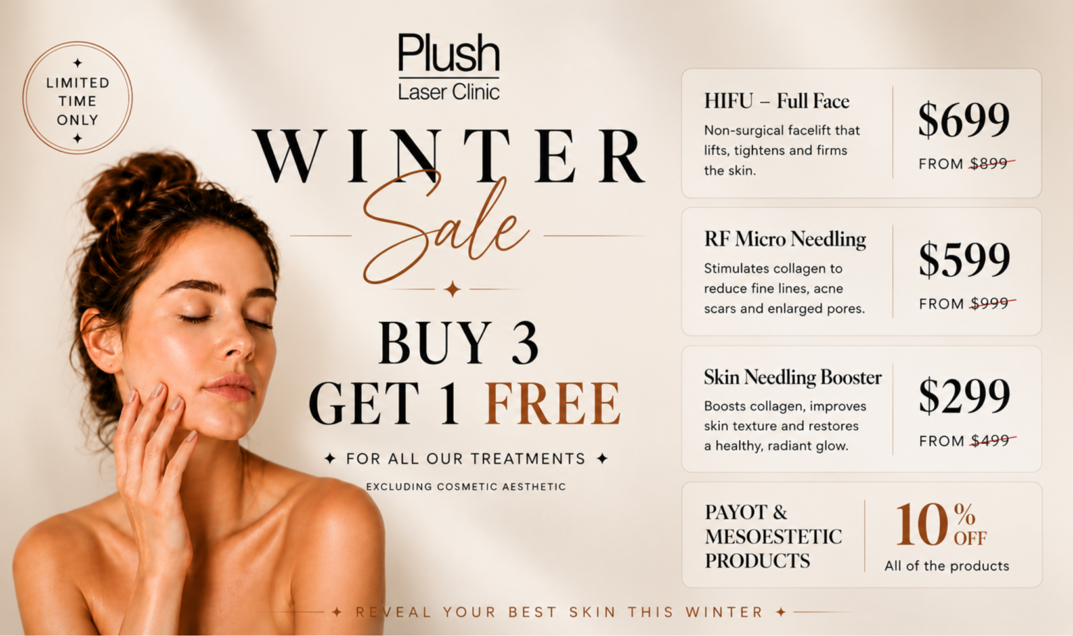 plush laser clinic winter offer 2026